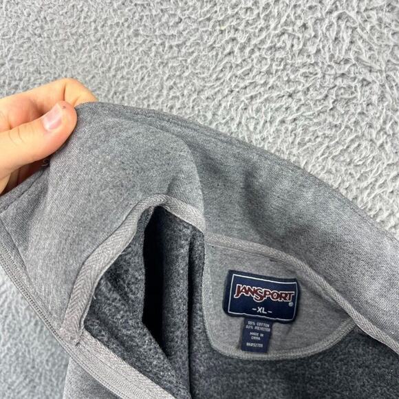 Vintage Western Michigan Sweatshirt Men's Extra Large Gray Spellout Mock 1/4 zip - Picture 15 of 15